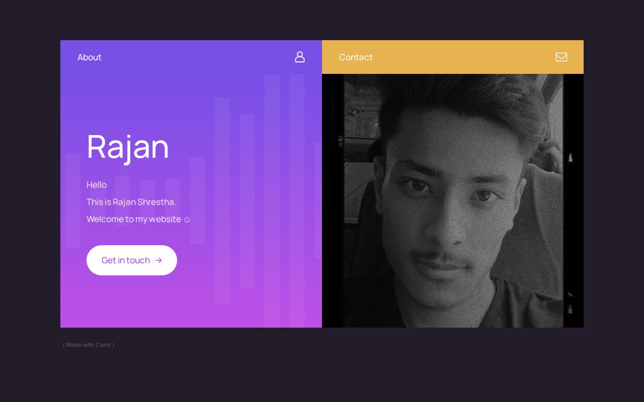 Carrd profile picture for @rajan